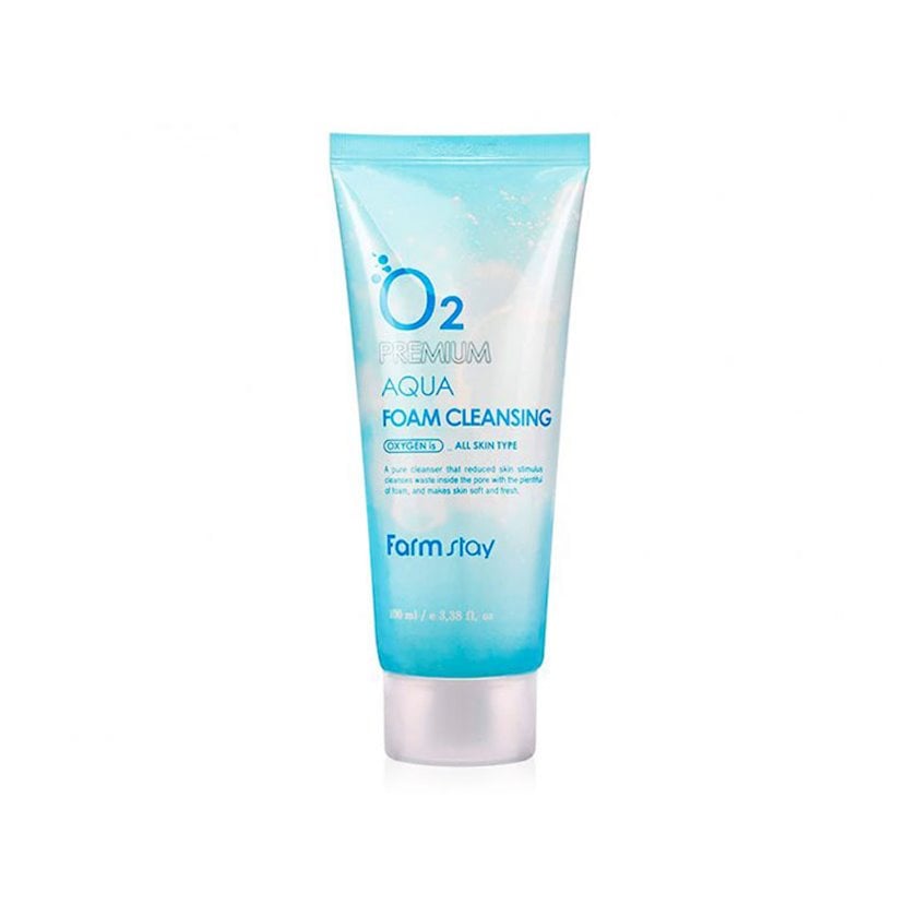Oxygen foam FarmStay O2 Premium Aqua Foam Cleansing 100 ml