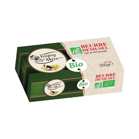Isigny Ste Mere Organic Semi Salted Butter 200g