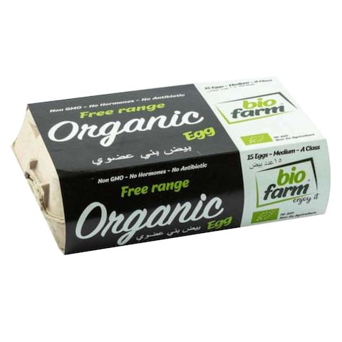 Bio Farm Organic Brown Eggs Medium 15 PCS