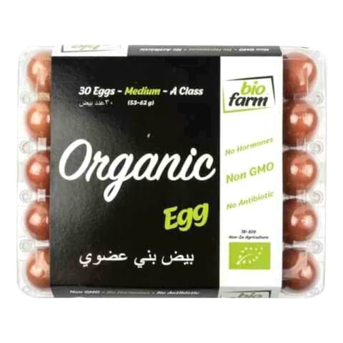 Bio Farm Organic Brown Eggs Medium 30 PCS
