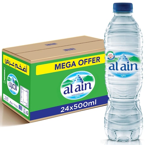 Al Ain Low Sodium Bottled Drinking Water 500ml Pack of 24
