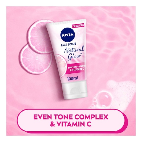 NIVEA Face Scrub Exfoliating Natural Glow Carnitin & Vitamin C 100ml