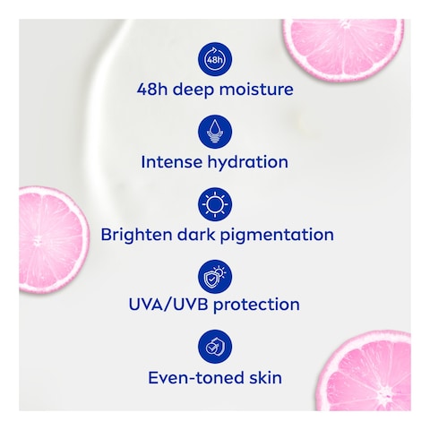 NIVEA Even Tone Body Lotion Natural Glow Complex & Vitamin C UV Protection All Skin Types 250ml Pack of 2