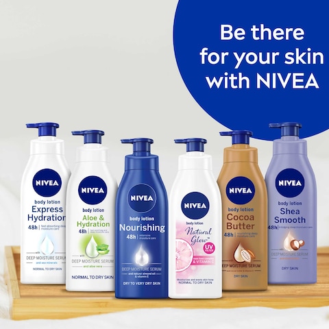 NIVEA Even Tone Body Lotion Natural Glow Complex & Vitamin C UV Protection All Skin Types Jar 250ml