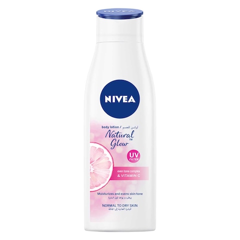 NIVEA Even Tone Body Lotion Natural Glow Complex & Vitamin C UV Protection All Skin Types Jar 250ml