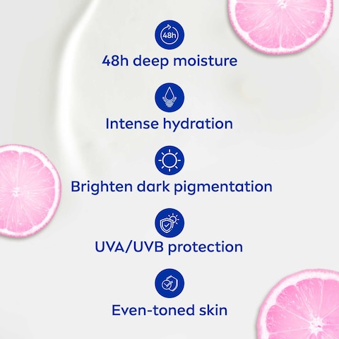NIVEA Even Tone Body Lotion Natural Glow Complex & Vitamin C UV Protection All Skin Types Jar 250ml