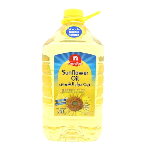 Carrefour Double Refined Sunflower oil 5L