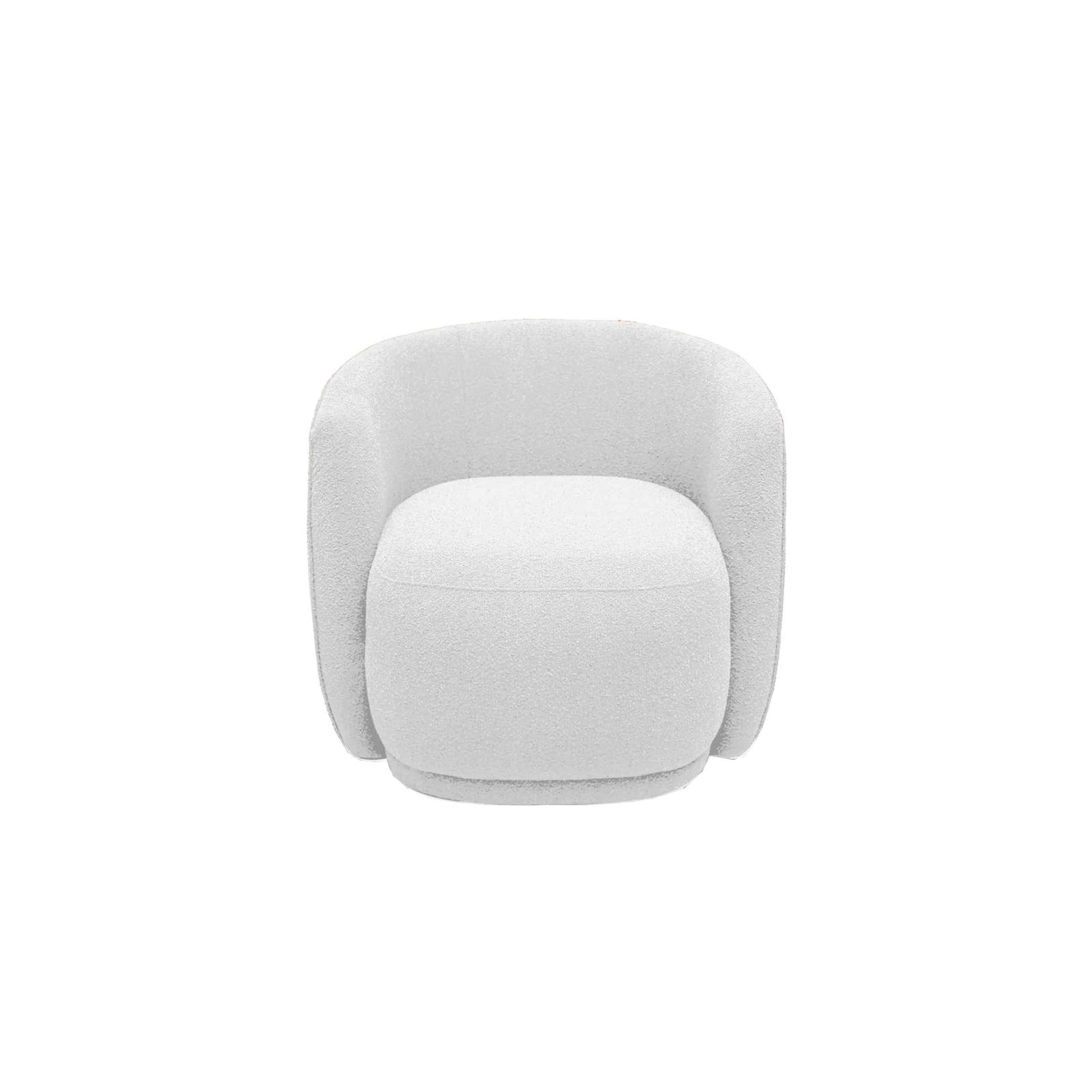 Funk Accent Chair in boucle off-white
