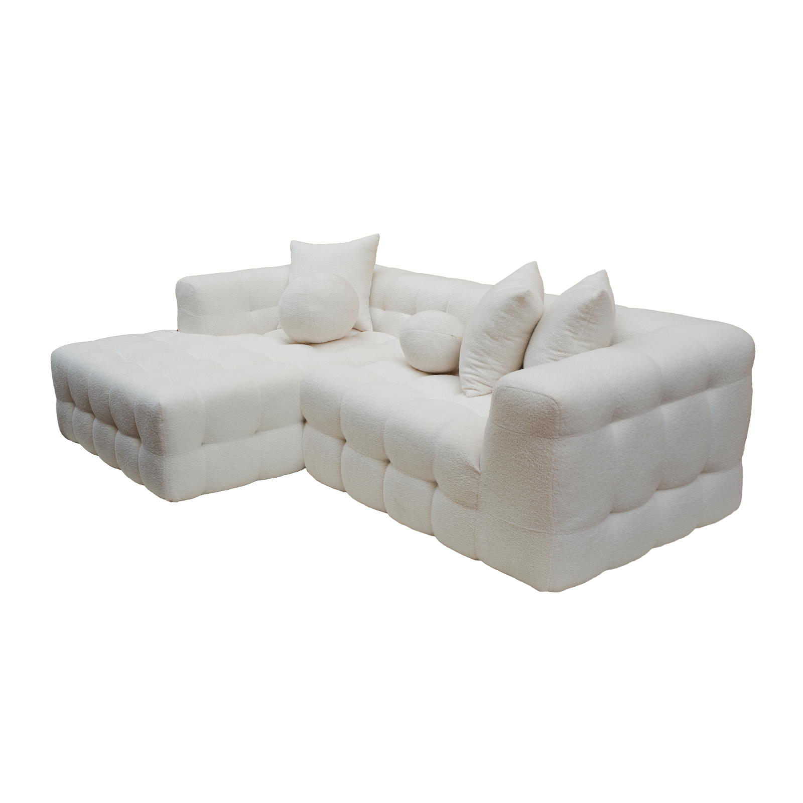 Sofa Nest (4-seater) in boucle off white