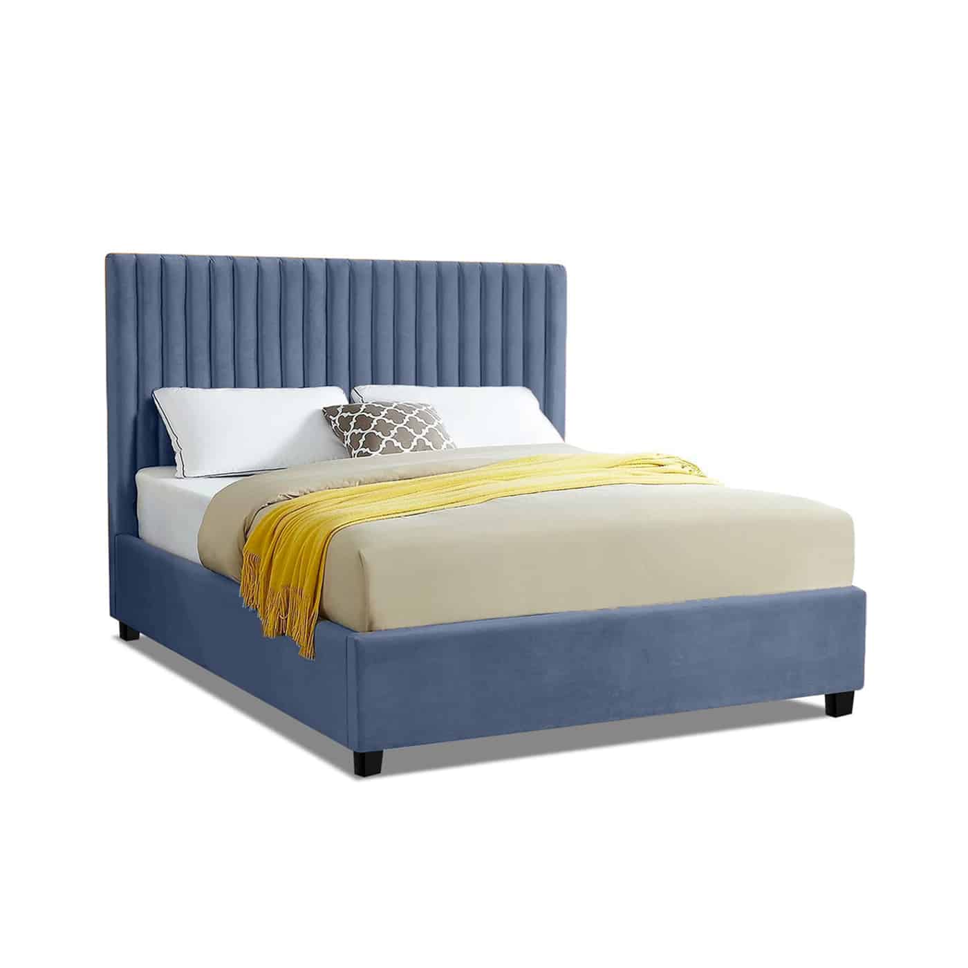 Bed Berlin (queen size) in blue